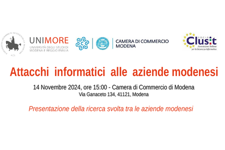 Convegno su "Attacchi informatici alle aziende modenesi"