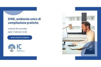 Webinar per le imprese su DIRE, ambiente unico di compilazione pratiche